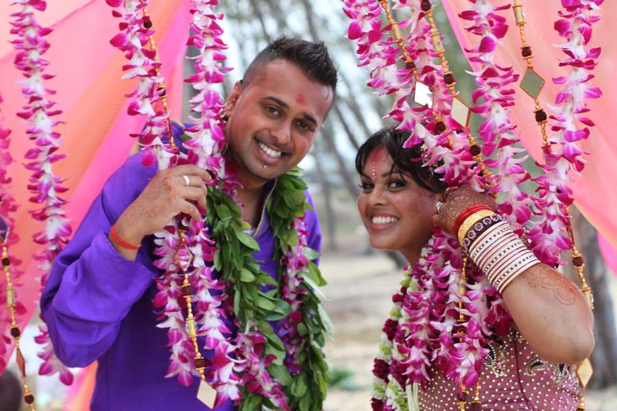 our Hawaii wedding couple from india